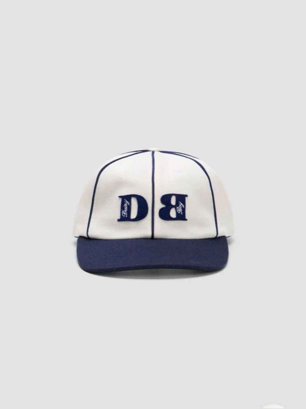 Dairy Boy “DB” Navy and Cream Baseball Cap
